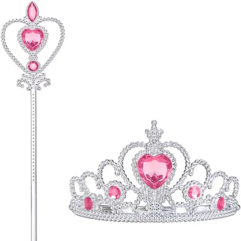 Princess Crown & Wand Set for Girls