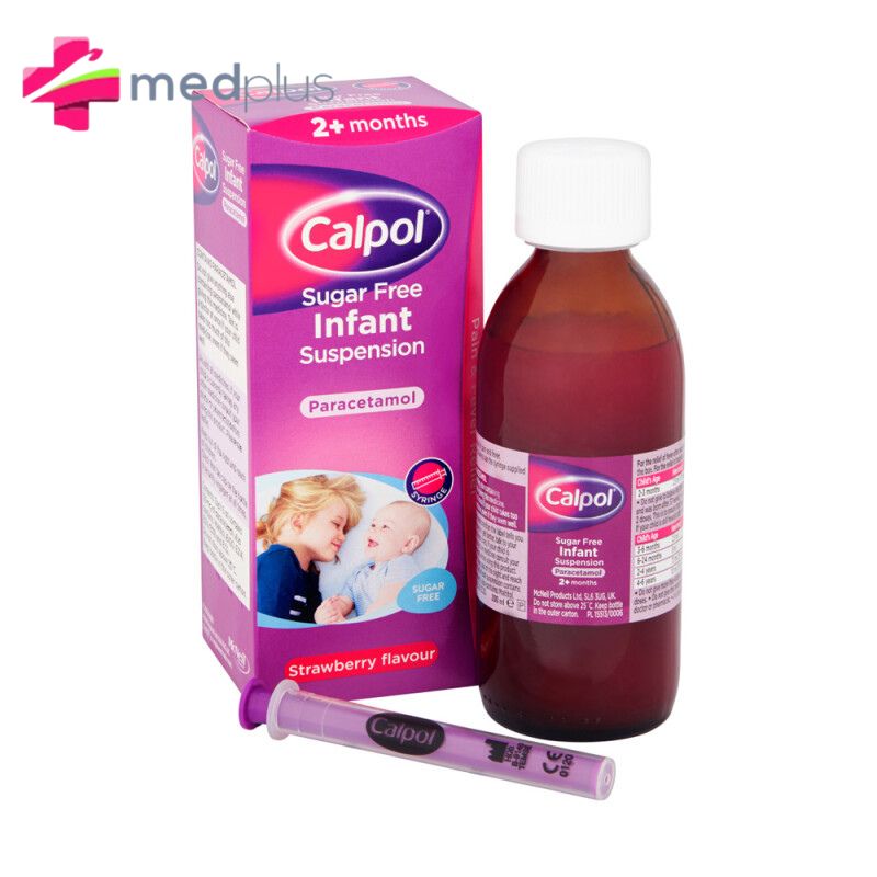 CALPOL INFANT SUS. 2+ 200ML S/BERRY S/F