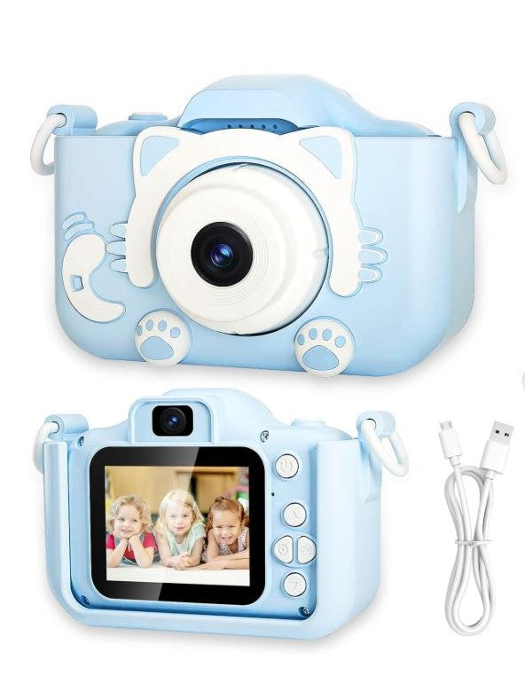 Children's Fun Camera Cute Kitty-Blue Age 6+