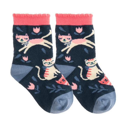 Stephen Joseph Non Slip Toddler Socks - Cat (3 sizes available)