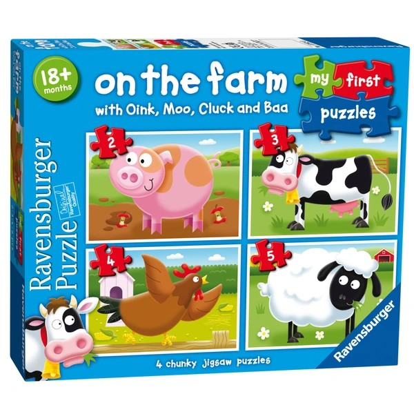 Ravensburger My First Puzzles On the Farm Animals 4 Pack
