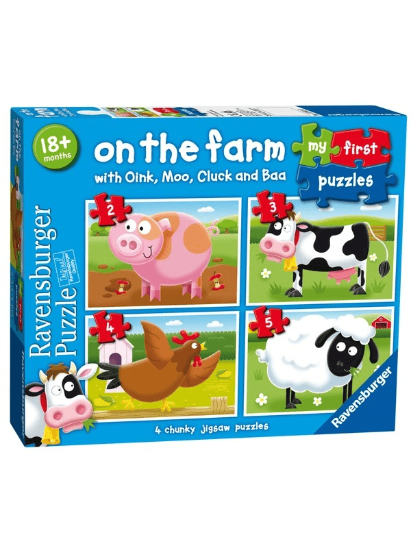 Ravensburger My First Puzzles On the Farm Animals 4 Pack