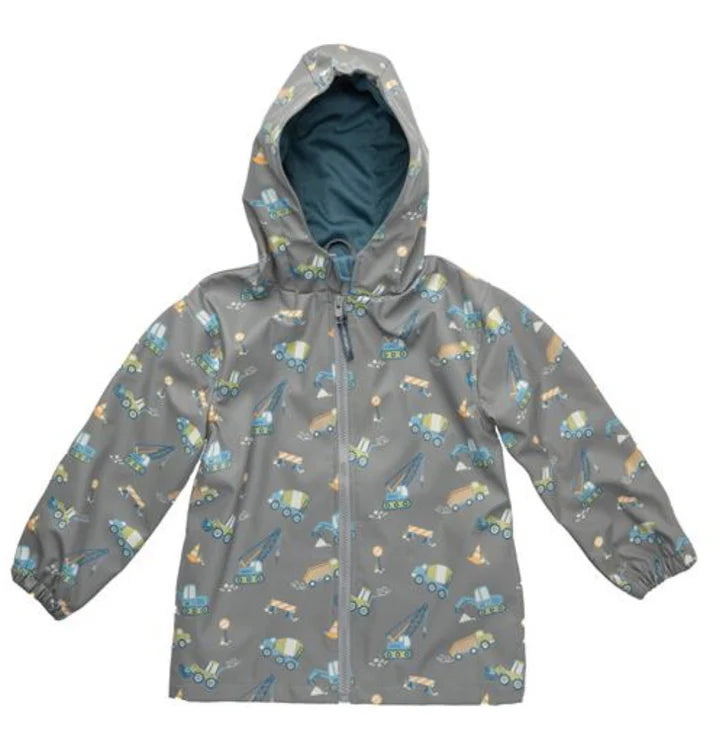 Boys Stephen Joseph Raincoats - Construction (5 Sizes Available)