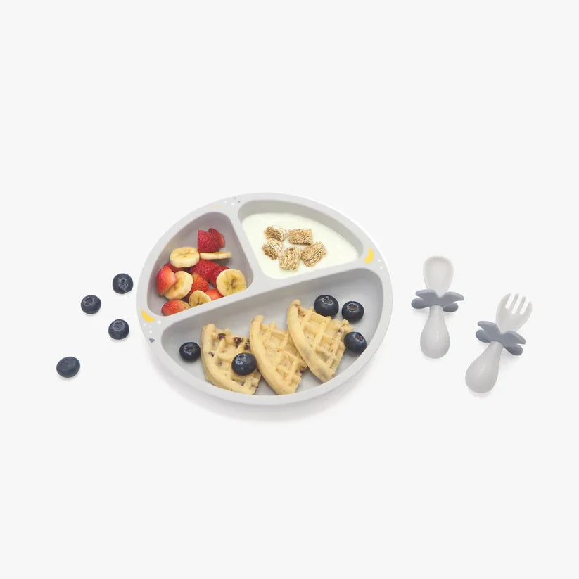 Oribel Baby Plate, Fork & Spoon (2 colors available)
