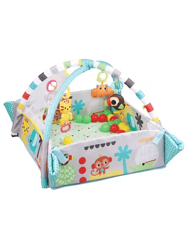 Grow-With-Me Activity Gym & Ball Pit 0m+ - 5 ways to play!