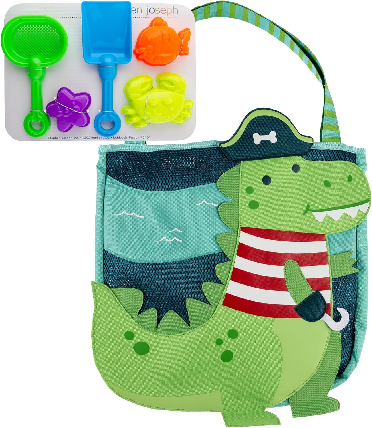 Stephen Joseph Beach Totes with Sand Toy Set (Available in 3 designs)
