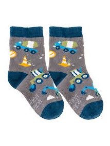 Stephen Joseph Non Slip Toddler Socks - Construction (3 sizes available)
