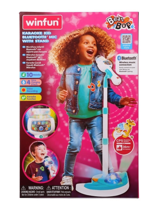 Karaoke Kid Bluetooth Mic with Stand