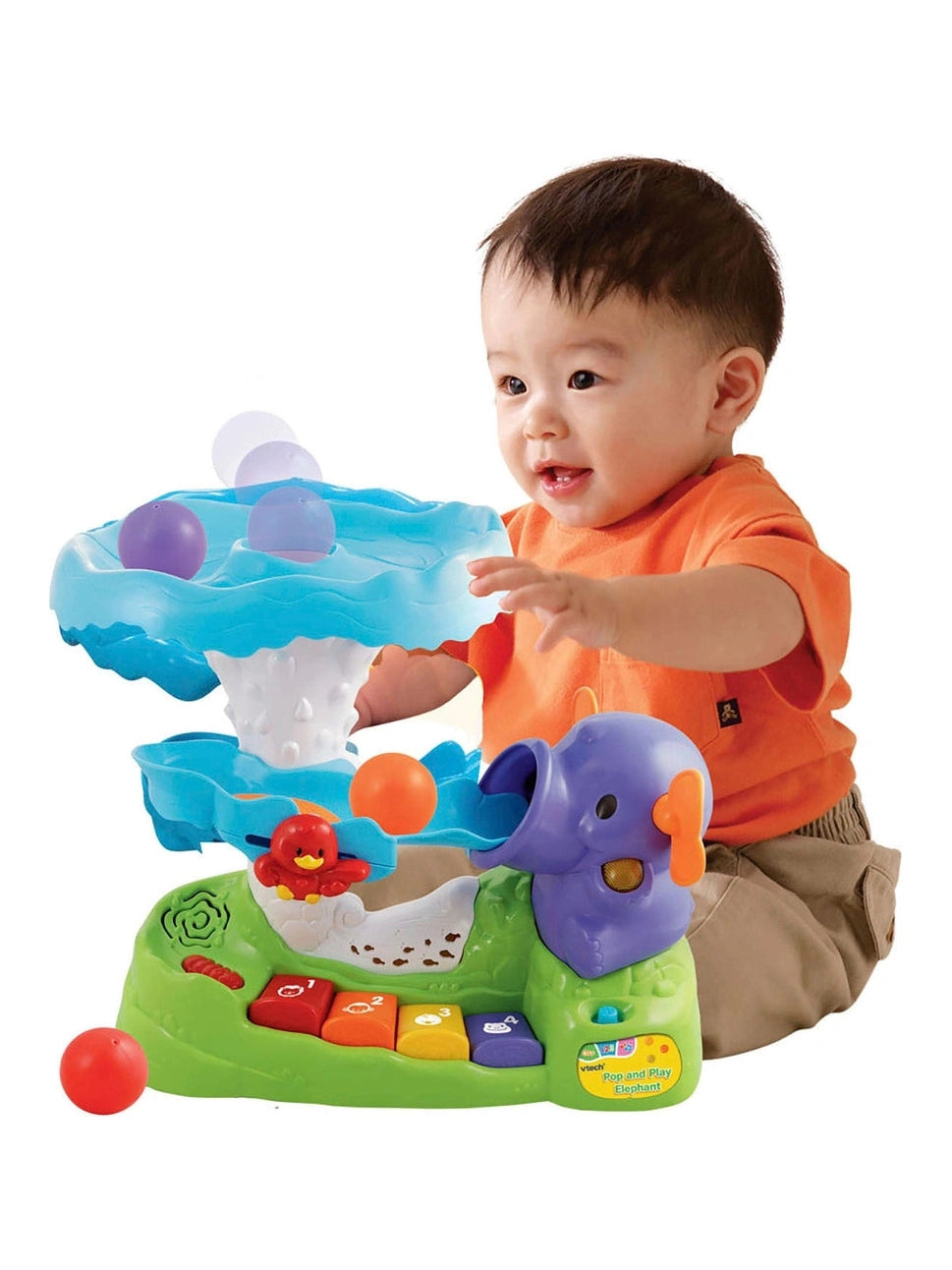VTech Baby Pop and Play Elephant Ball Popper