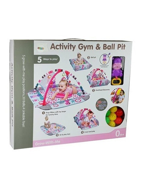 Grow-With-Me Activity Gym & Ball Pit 0m+ - 5 ways to play!