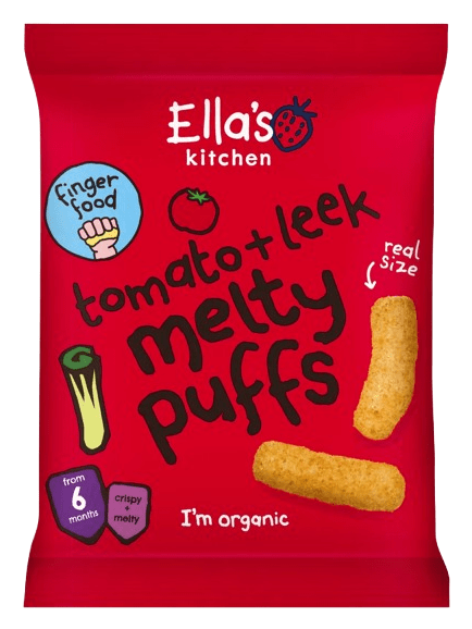 Ella's Kitchen Tomato + Leek Melty Puffs 20g