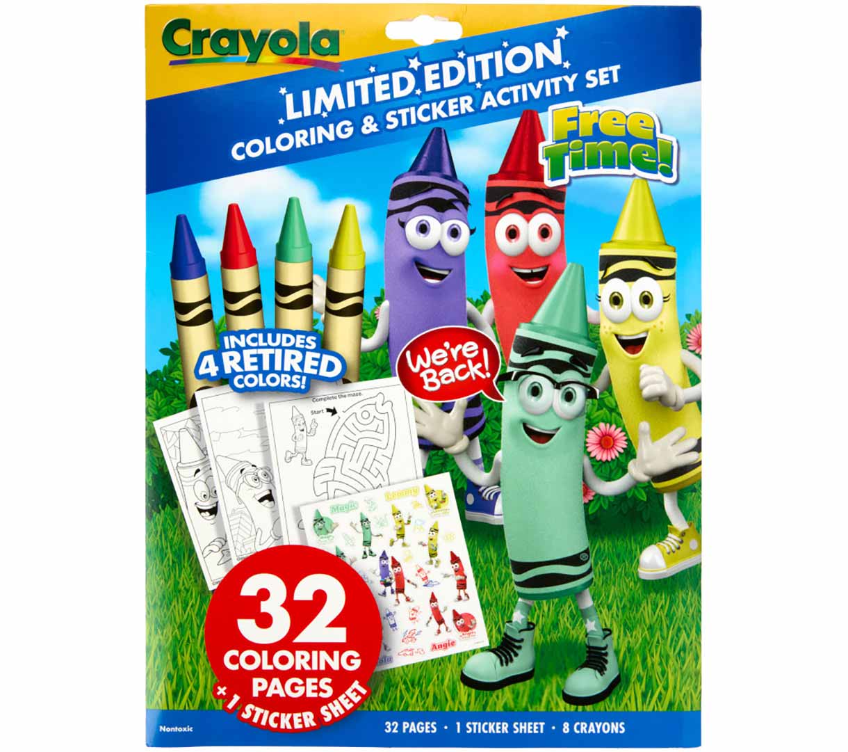 Crayola Limited Edition Coloring & Sticker Activity Set, Free Time