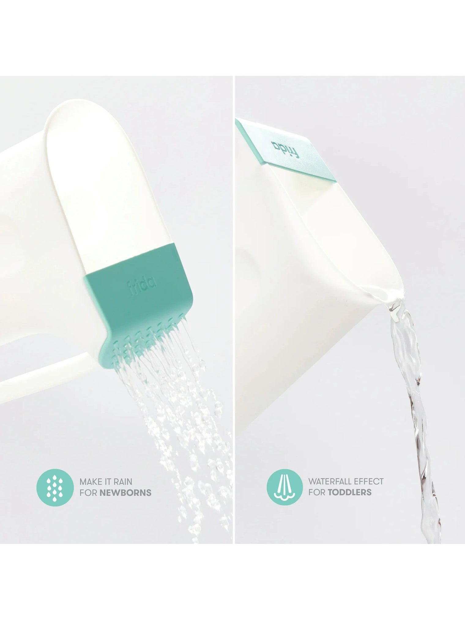 Frida Baby Control the Flow Polypropylene ABS Rinser - White