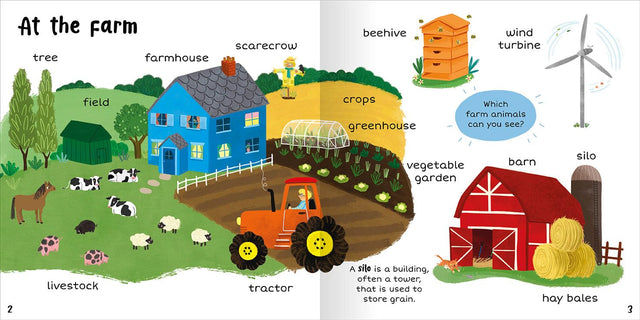 100+ First Words Farm - Miles Kelly (Paperback)