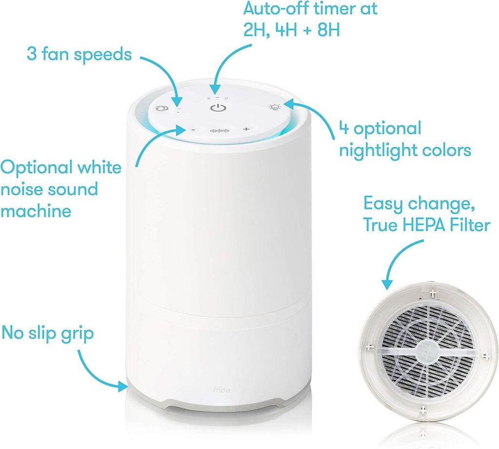 Frida baby 3-in-1 Air Purifier (Sound Machine + Nightlight) - White