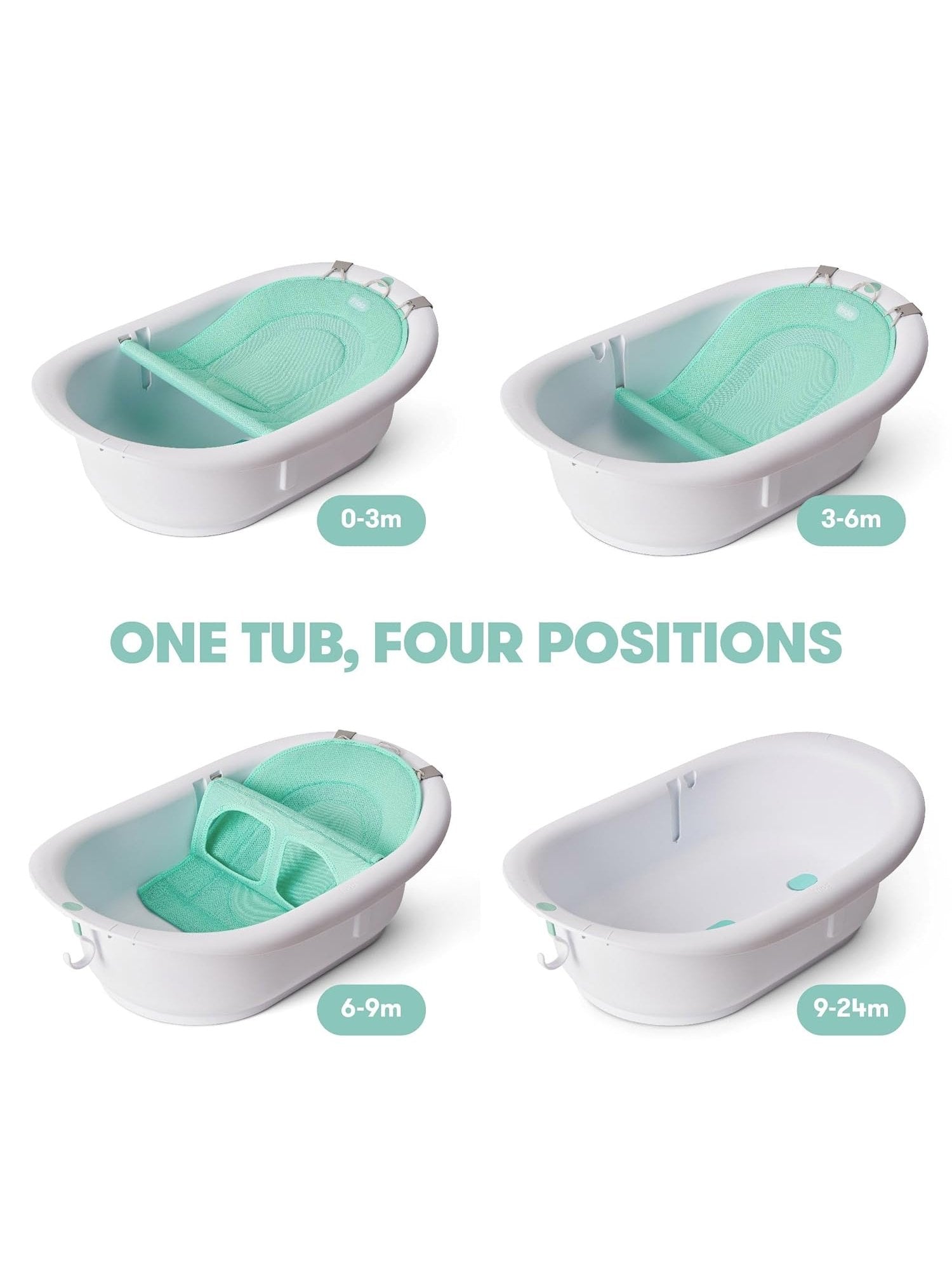 Frida Baby 4-In-1 Grow-With-Me Baby Bathtub