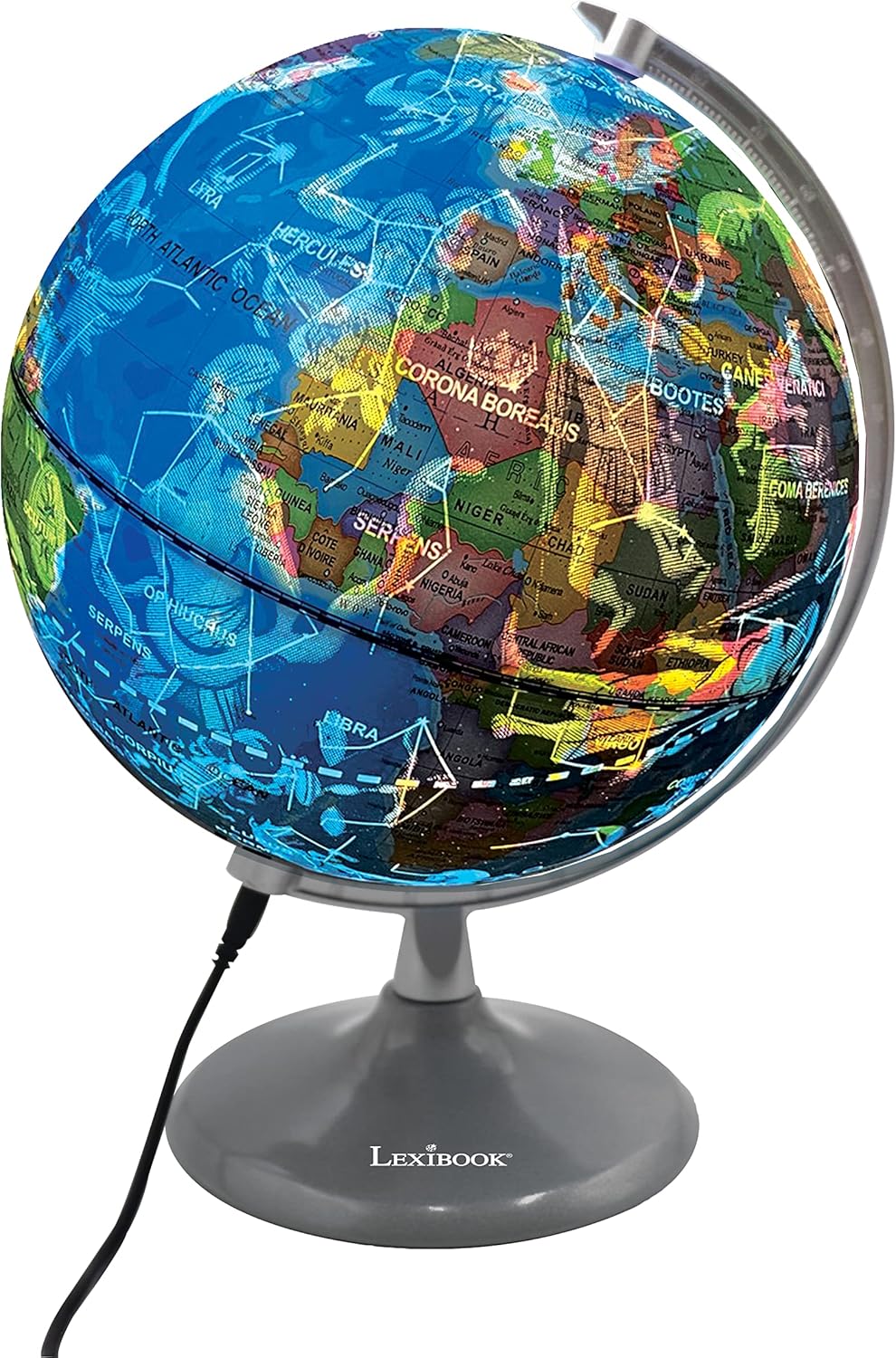 LexiBook Luminous Globe Planetarium-10''(26cm)