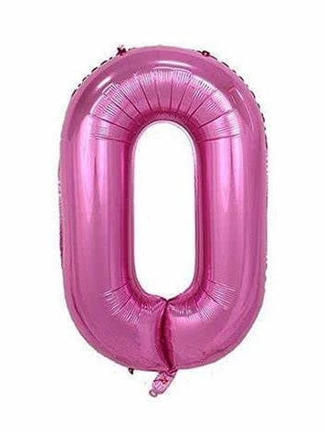 32 Inch Pink Number Foil Balloons
