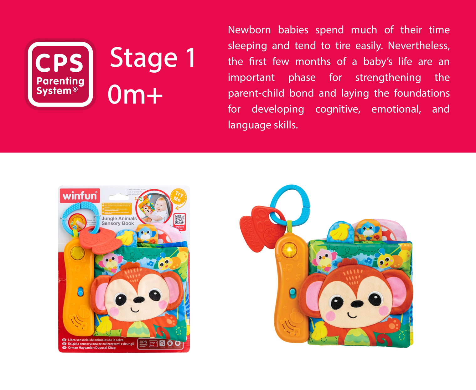 Jungle Animals Sensory Book