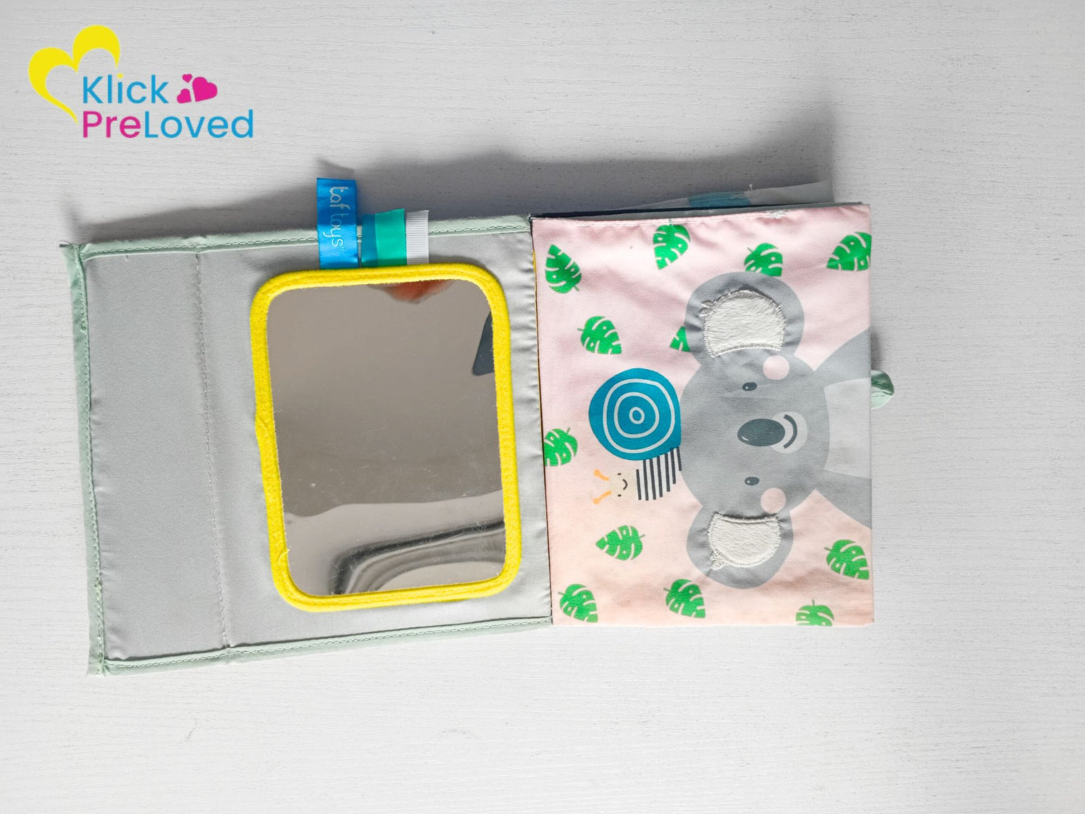 PreLoved Koala Sensory Baby Tummy Time Cloth Book (Gently Used)