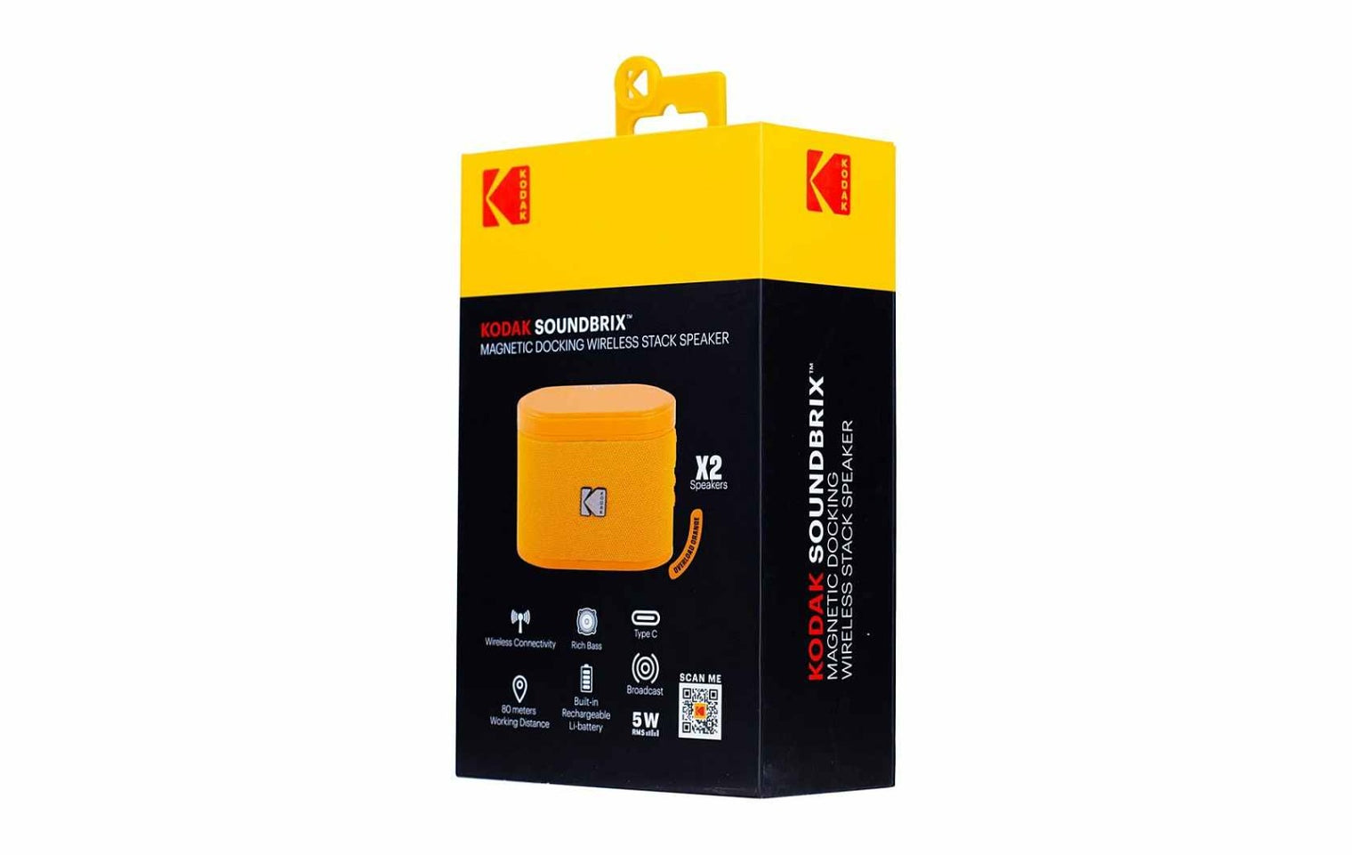 KODAK SOUNDBRIX Magnetic Splittable Bluetooth Speaker - Available in 6 Colours