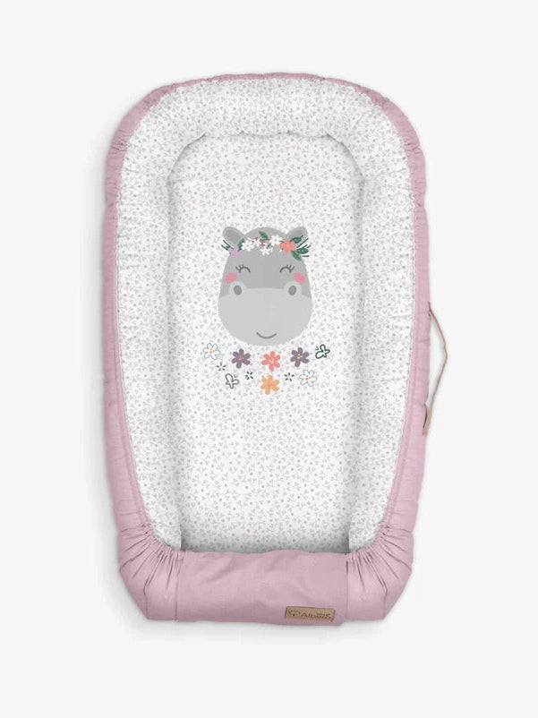 Baby Nest Animals & Love Collection Cot (Hippo)