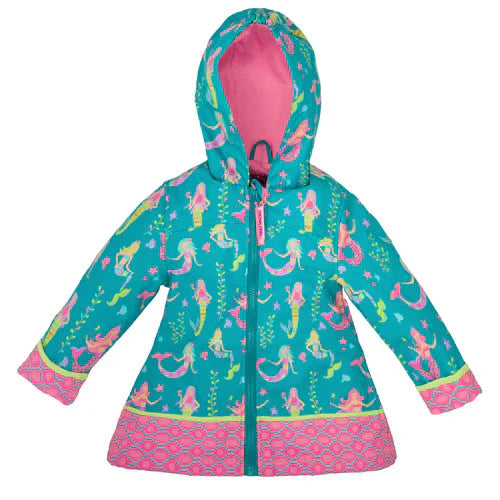 Girls Stephen Joseph Raincoats - Mermaid (5 Sizes Available)