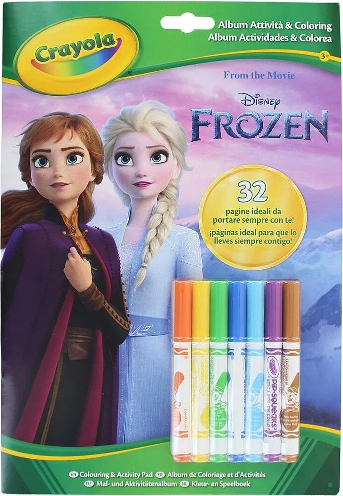 Crayola Colouring & Activity Pad with Markers - Disney Frozen