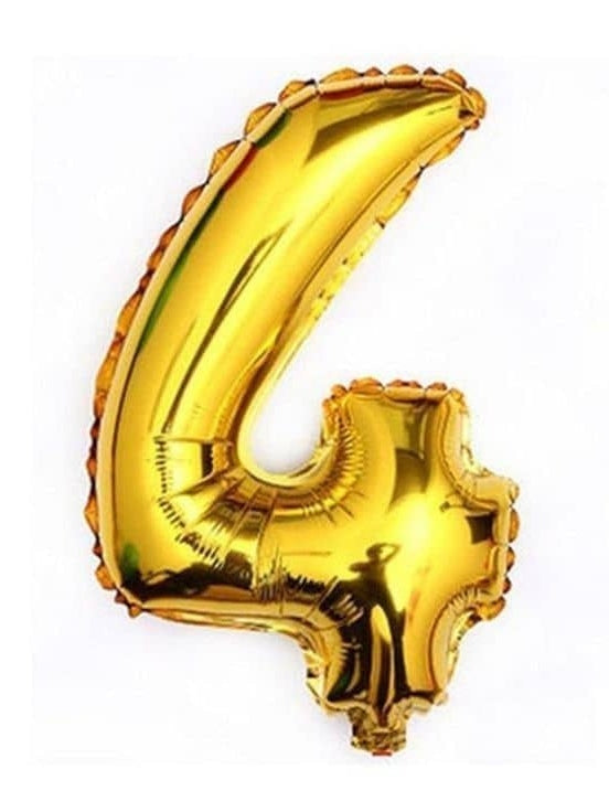 26 Inch Gold Number Foil Balloons