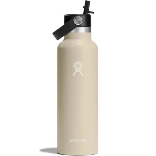 Hydro Flask 21 Oz Standard Mouth Bottle with Flex Straw Cap - 621mL (2 colors available)