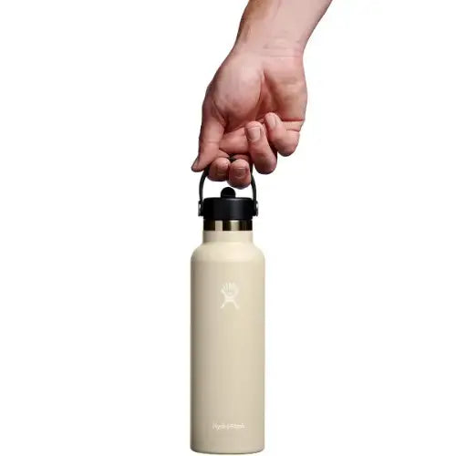 Hydro Flask 21 Oz Standard Mouth Bottle with Flex Straw Cap - 621mL (2 colors available)
