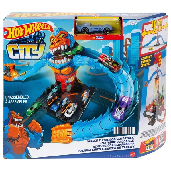 Hot Wheels City Wreck & Ride Gorilla Attack Playset