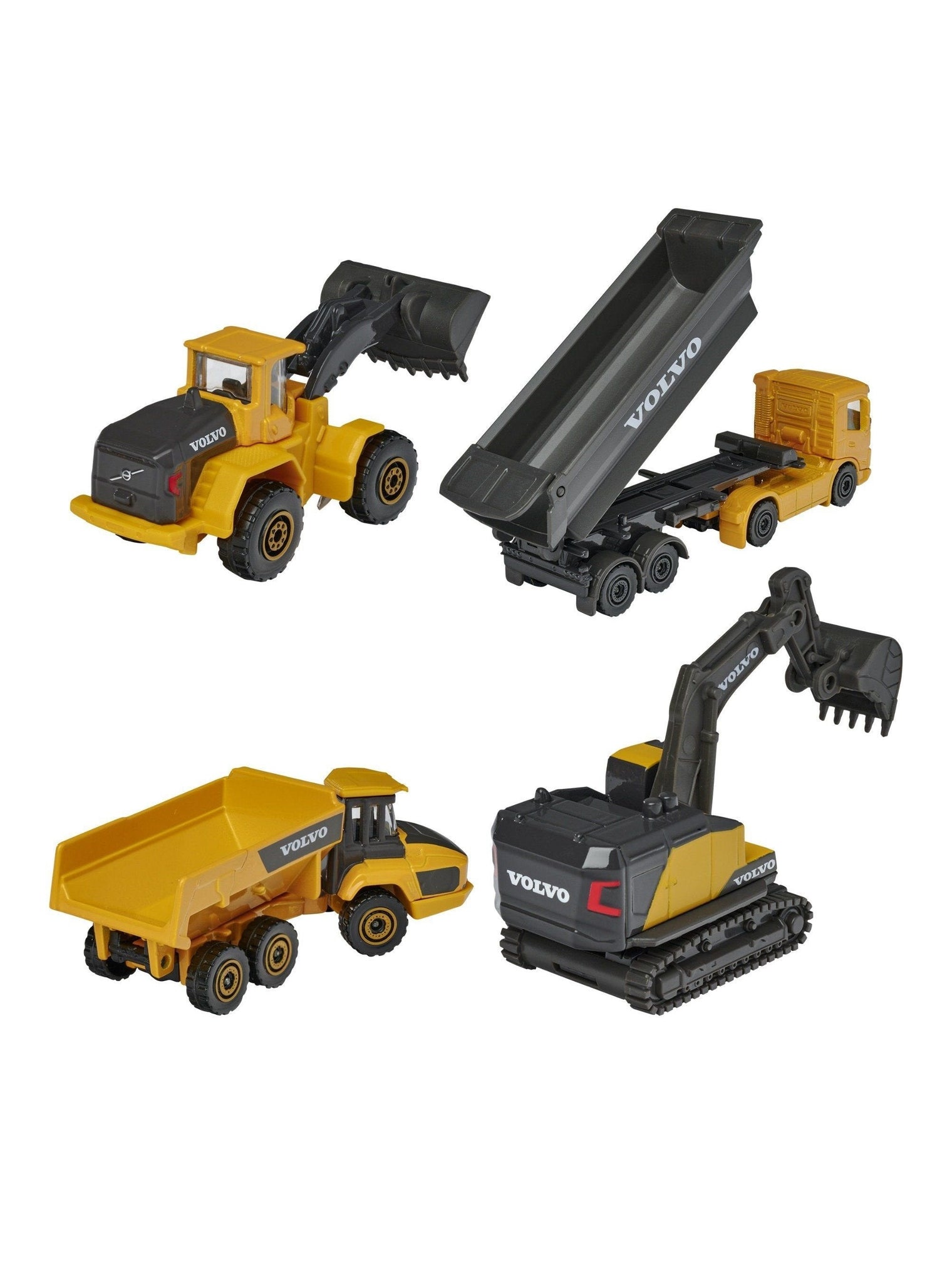 Majorette Volvo Construction 4 Pieces Giftpack