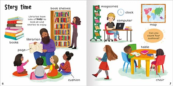 100+ First Words Out and About - Miles Kelly (Paperback)