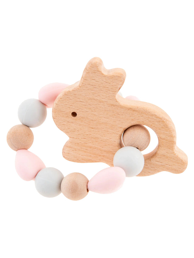 Stephen Joseph Silicone Teether with Pouch (Available in 4 different designs)