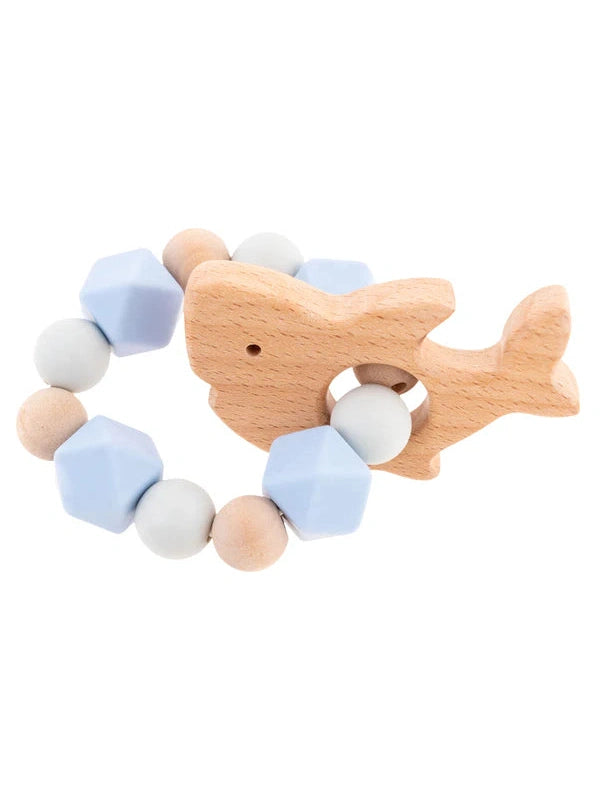 Stephen Joseph Silicone Teether with Pouch (Available in 4 different designs)