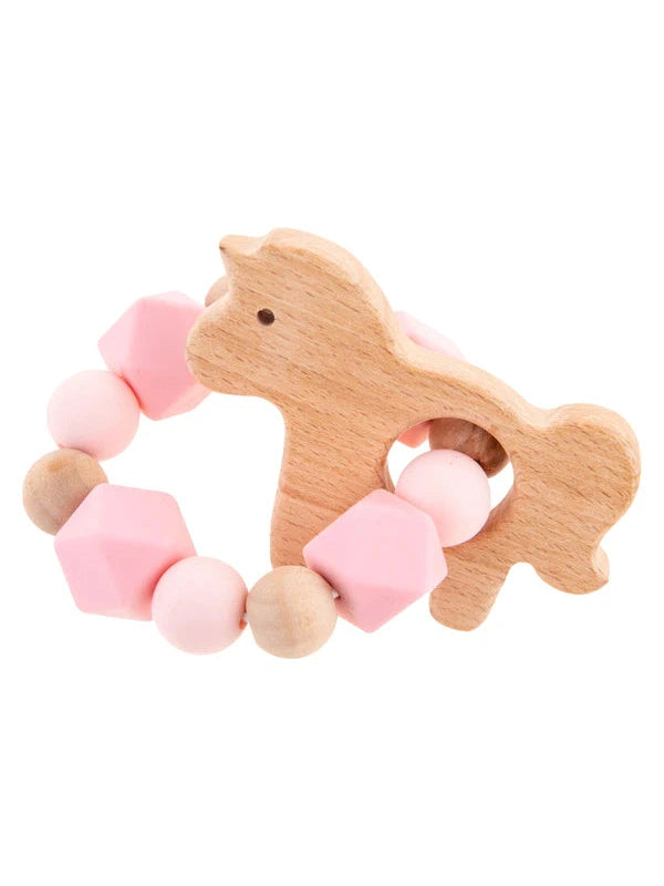 Stephen Joseph Silicone Teether with Pouch (Available in 4 different designs)