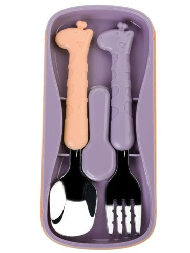Stainless Steel Kids Cultery with Case (3 colors available)