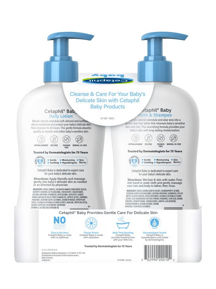 Cetaphil Baby Wash & Shampoo and Lotion Duo Set