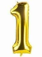 26 Inch Gold Number Foil Balloons