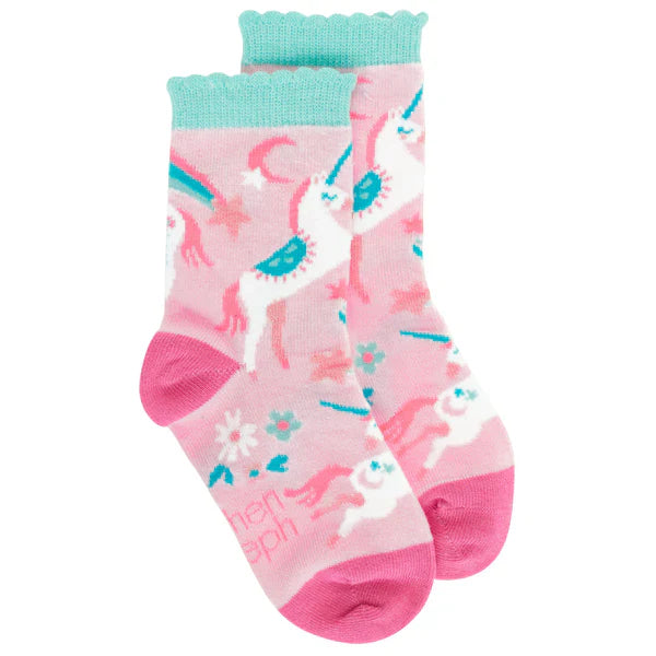 Stephen Joseph Non Slip Toddler Socks - Unicorn (3 sizes available)
