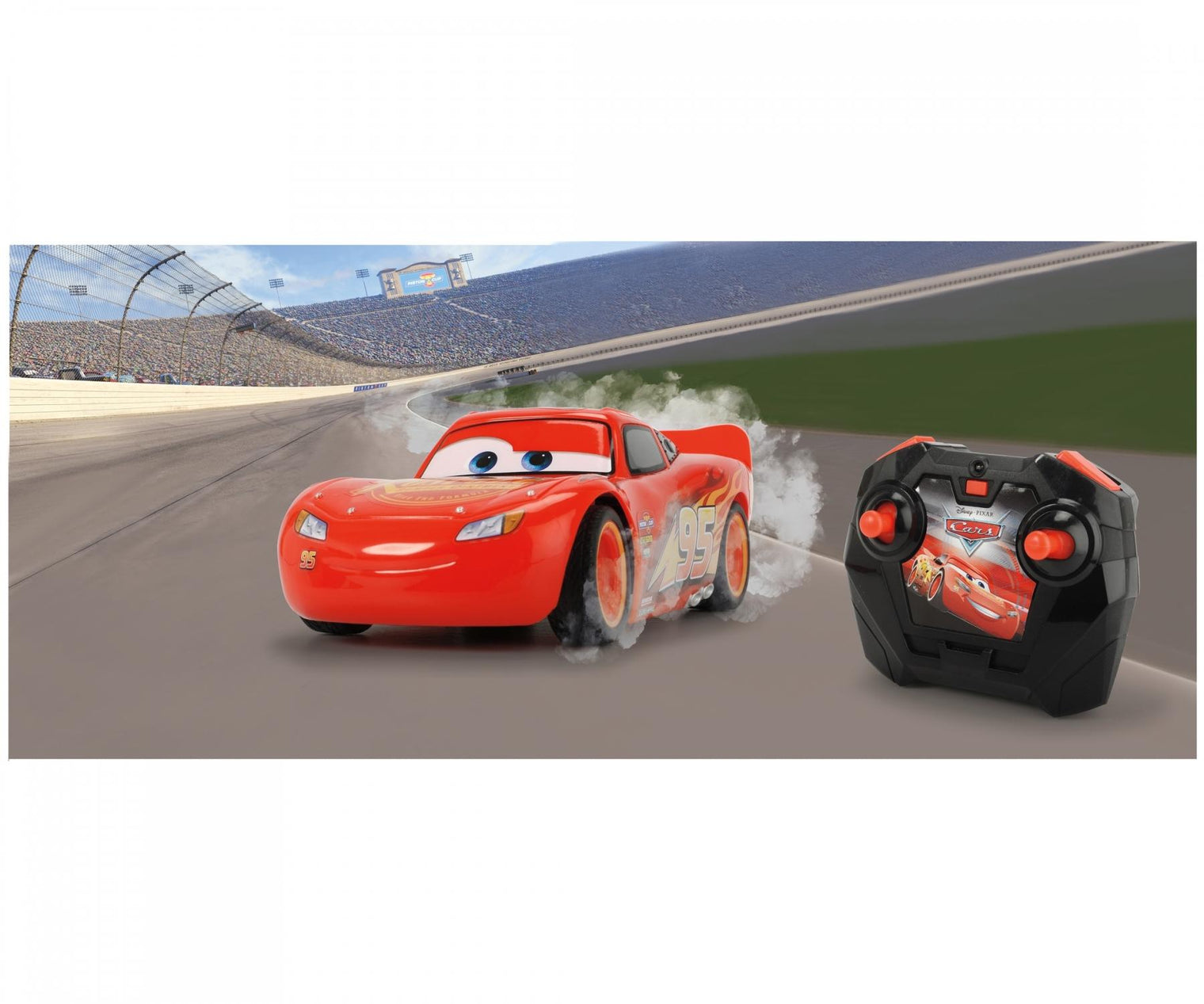 RC Cars Glow Racers Light McQueen 1:24