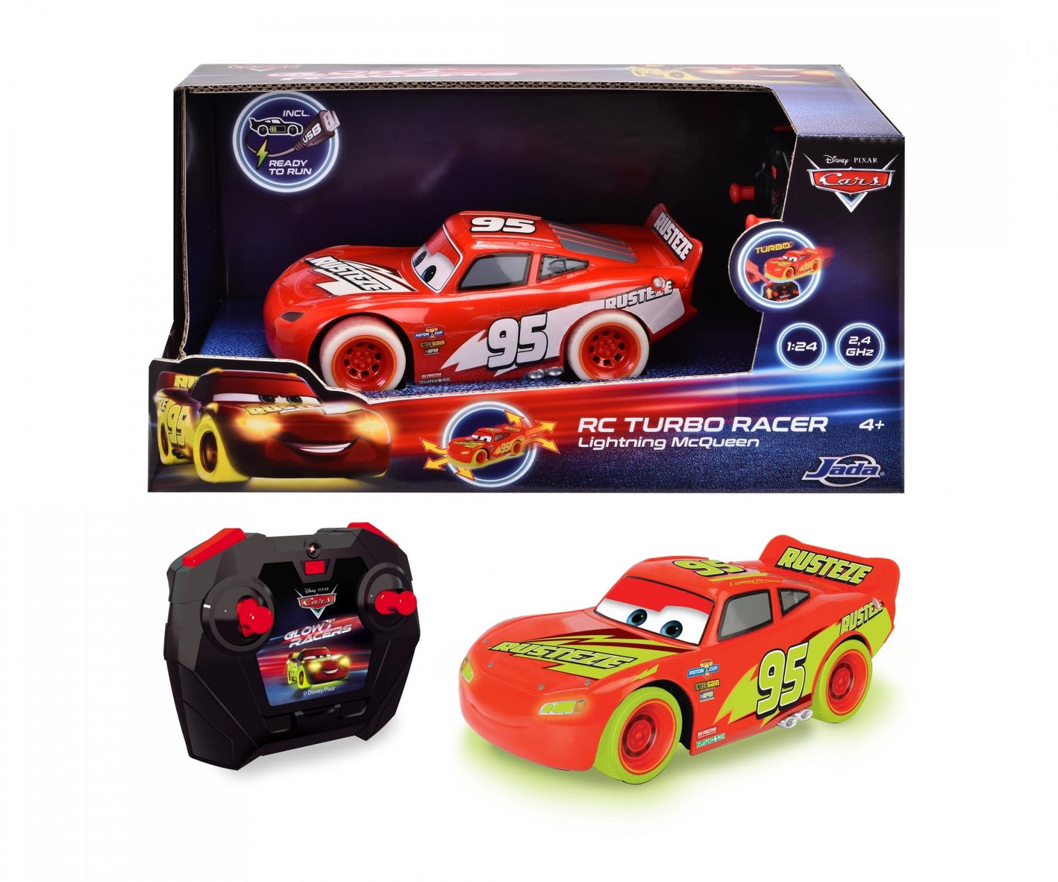 RC Cars 3 Lightning McQueen Turbo Racer