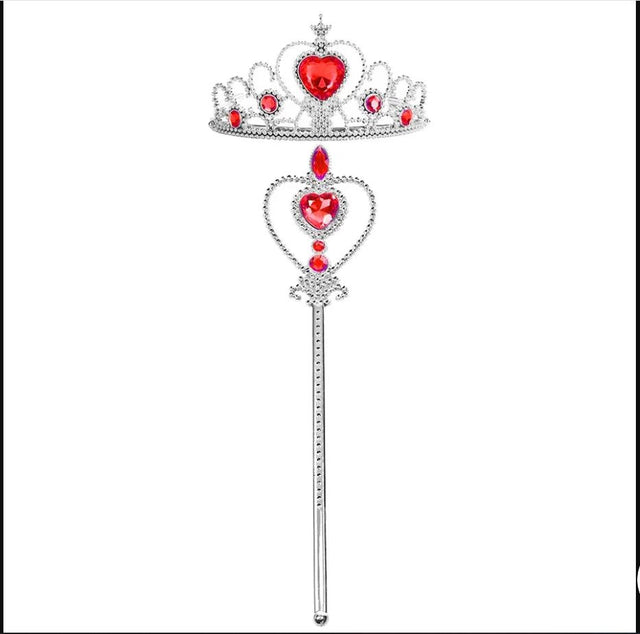 Princess Crown & Wand Set for Girls