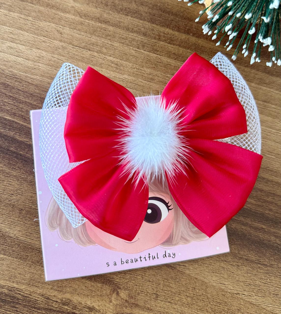 Bantyk Christmas Red Velvet Hair clip