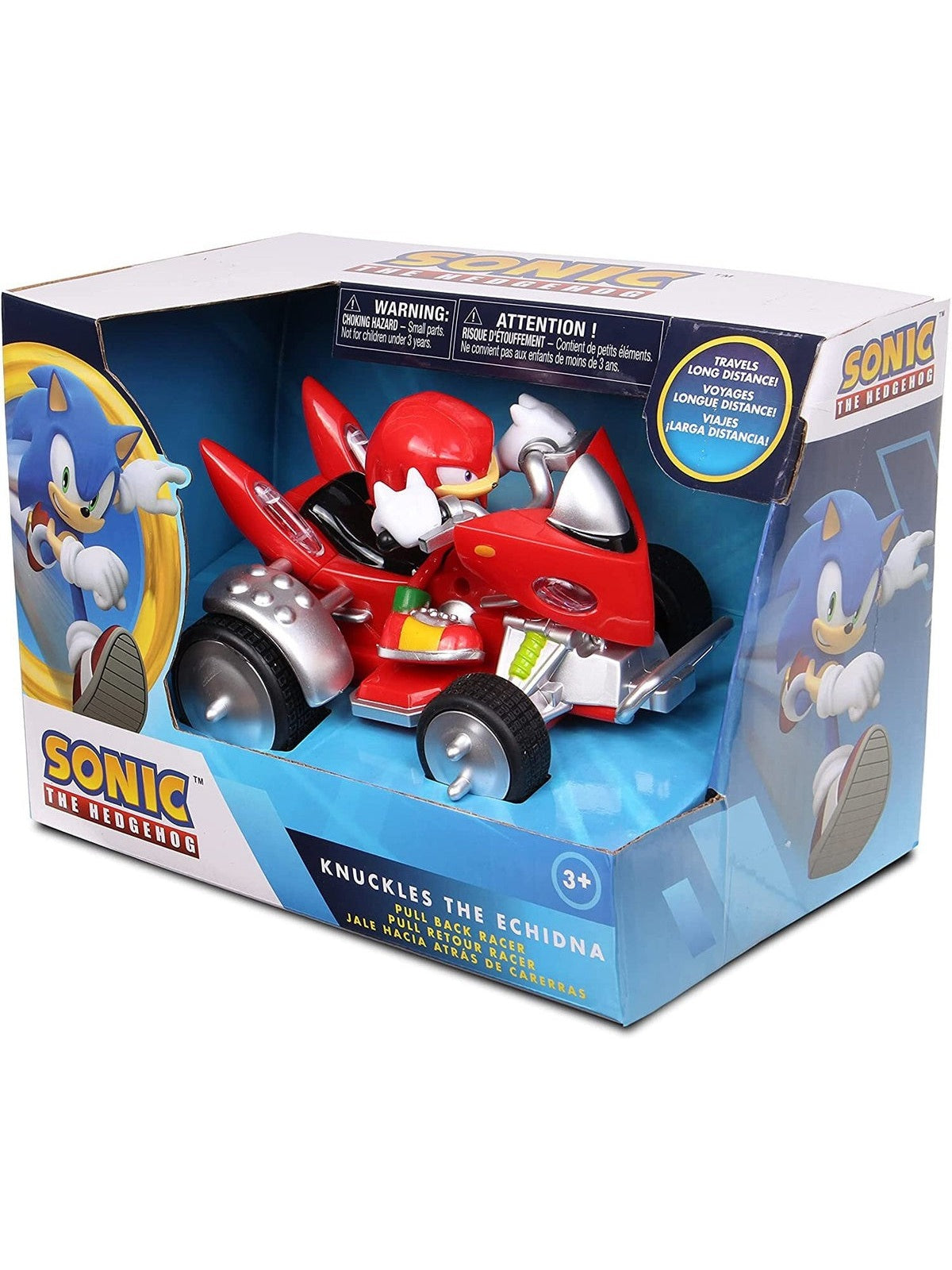 Knuckles the Echnida Pull Back Racer - Sonic the Hedgehog