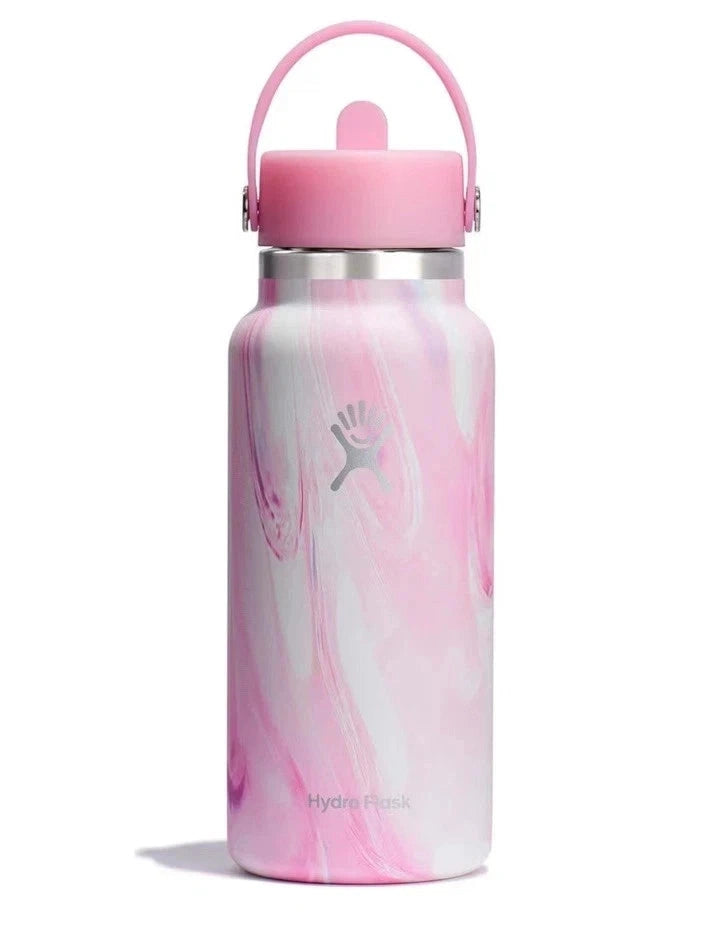 Hydro Flask 32 oz Wide Mouth with Flex Straw Cap - 946ml (3 colors available)