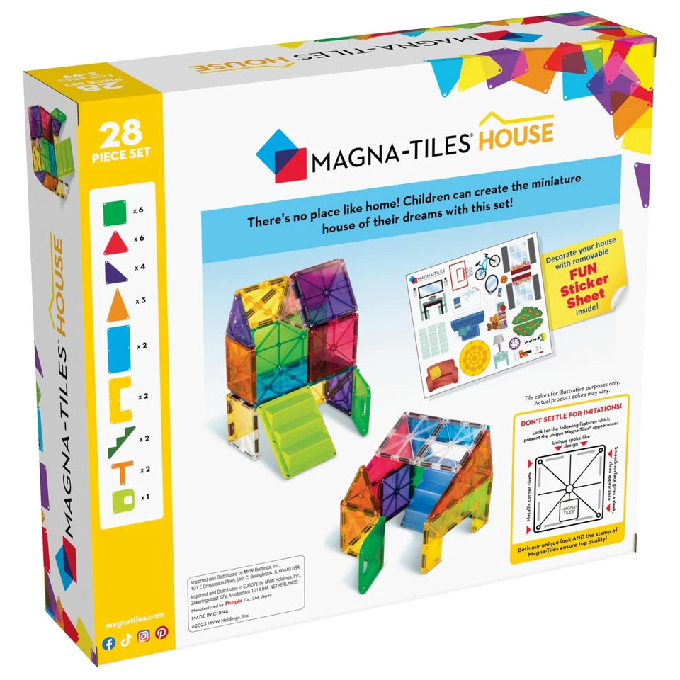 MAGNA - TILES house - 28 pieces Magnetic Construction Set
