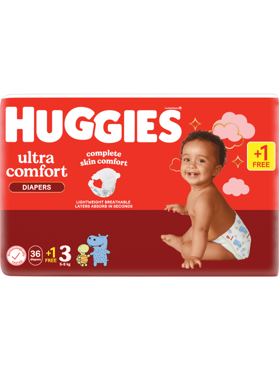 Huggies Ultra Comfort Diapers Size 3 5-8kg (37 pack)