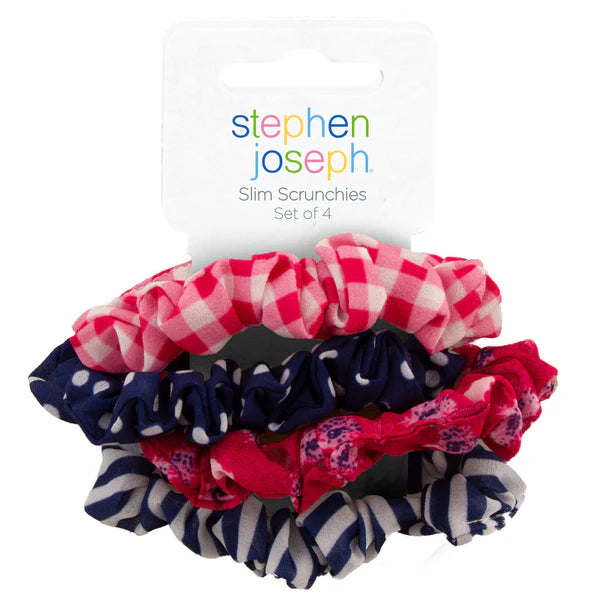 Stephen Joseph Scrunchies - Black & Gray Floral